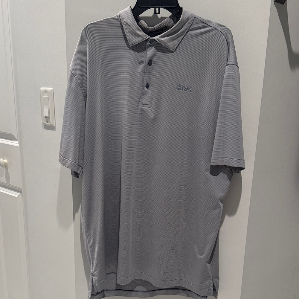 Peter Millar Medalist Golf Club Charcoal Polo Shirt